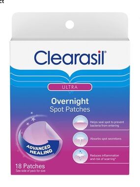 3-pack Clearasil Ultra Overnight Spot Patches (18 count) New Sealed
